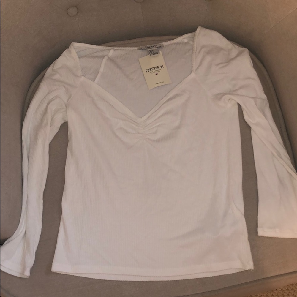 White long sleeve top!